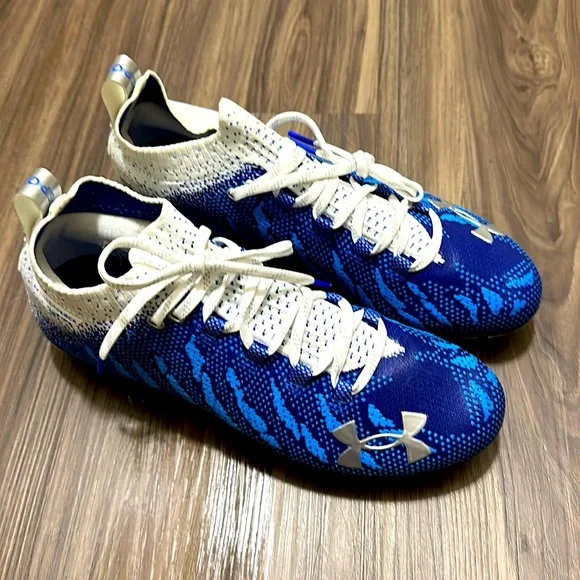 NWOT Under Armour Football Cleats NWOT Under Armour Highlight High Football Cleats Royal Blue  main image 3